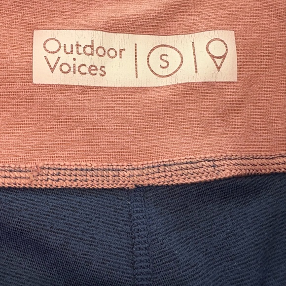 Outdoor Voices Warmup Leggings Colorblock Navy Wine Rose - S - Picture 5 of 7